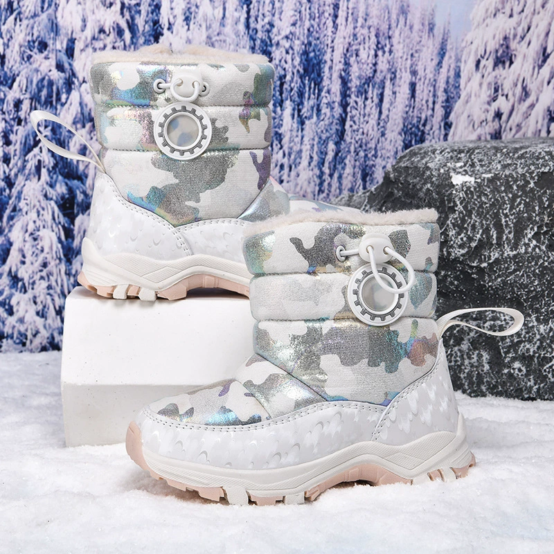Children's winter boots, non-slip high keep warm shoes, (Cross-border trading)
