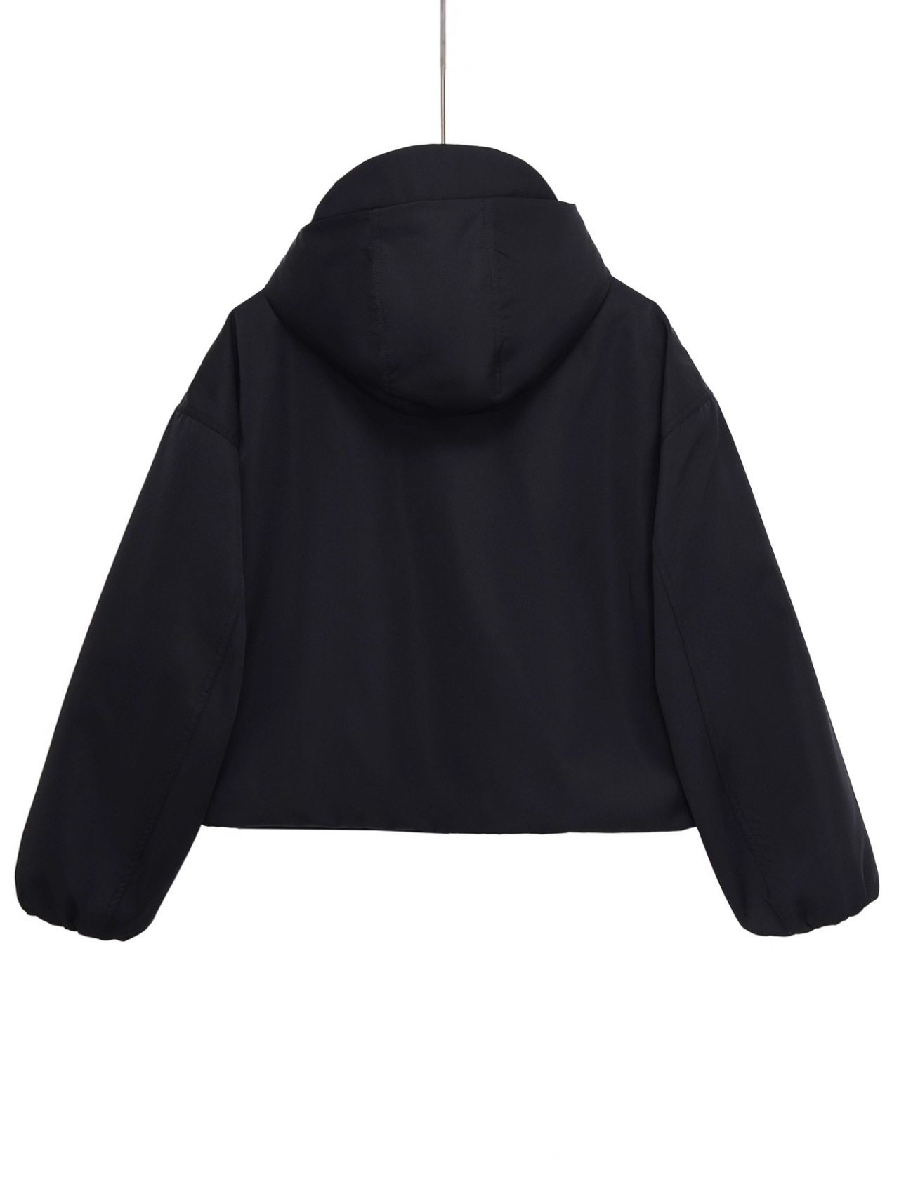 Comercio exterior otoño y invierno nueva moda de mujer estilo europeo y americano cuello redondo con cremallera con capuz impermeable chaqueta a prueba de viento algodón universal image 2