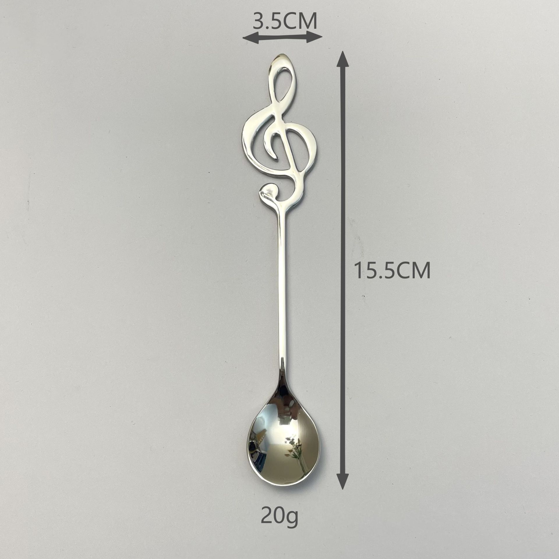 Großhandel für Kaffeelöffel mit Musiknotenmotiv aus Edelstahl 304, kreativ und farbenfroh, für Kuchen und Desserts_voghion.com