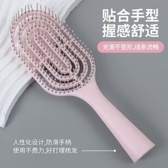 女の子が髪を吹きながら巻き毛をスタイリングできるふわふわ高頭蓋骨コーム、マッサージエアクッション付き家庭用コーム