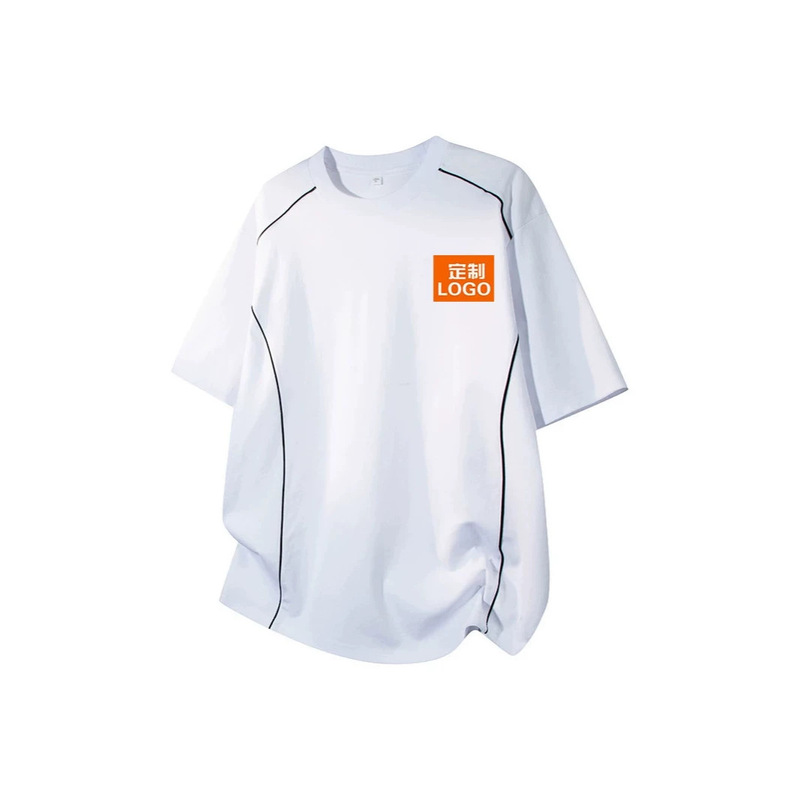 New Design Logo High-Quality Short-Sleeve T-Shirt with 50-Count Yarn Technology, Unisex Casual Color-Blocking Custom-Made New Design Logo High-Quality Short-Sleeve T-Shirt with 50-Count Yarn Technology, Unisex Casual Color-Blocking Custom-Made