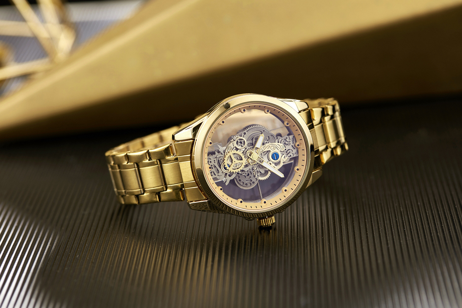 Automatic Mechanical Watch For Men Double Sided Skeleton Design_voghion.com