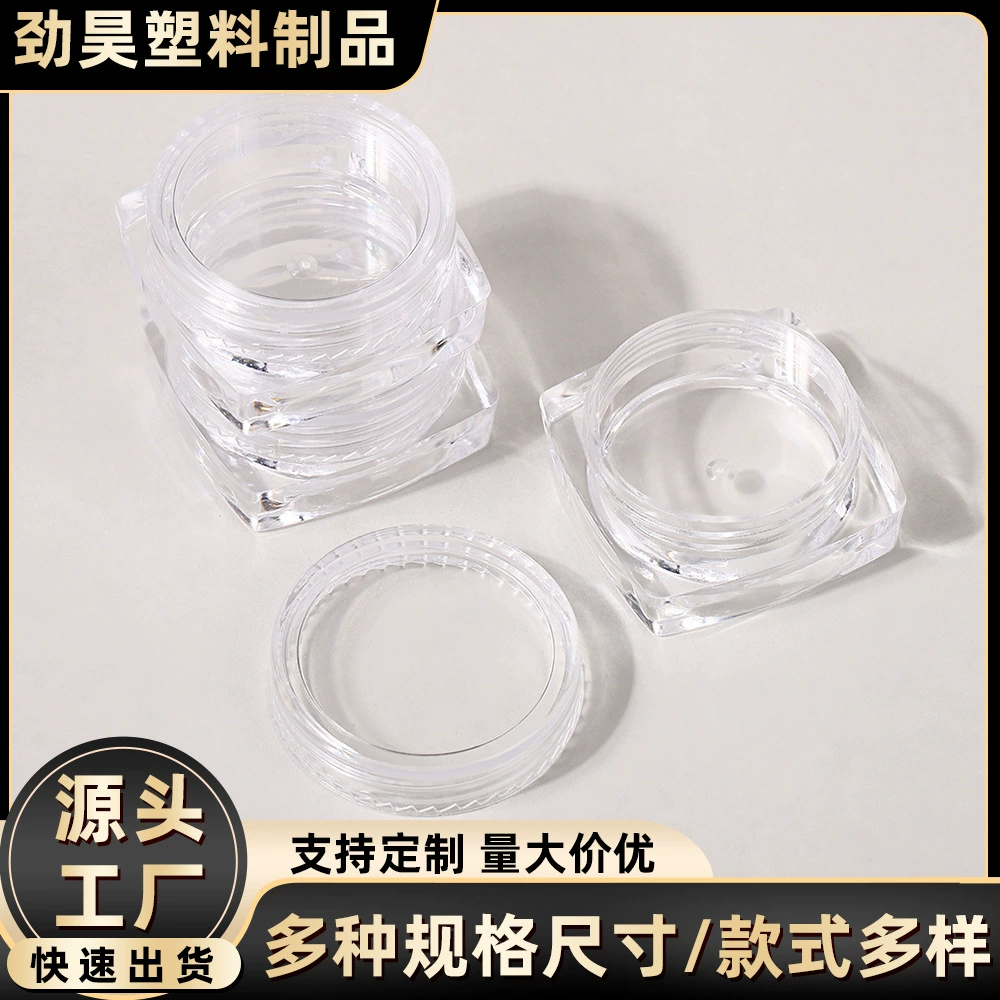 Новые модные маникюрные инструменты, прозрачная круглая коробка, ниша, квадратная упаковочная коробка, коробка для аксессуаров для ногтей в стиле ретро