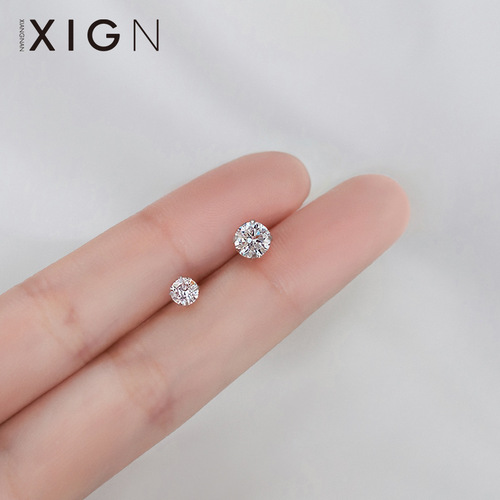 Sleeping Ear Studs 925 Pure Silver Pierced Earrings Bone Studs for Women  New Summer Earrings Earrings