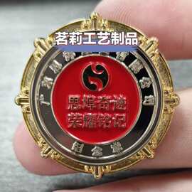金属烤漆电镀徽章定制纪念品胸章锌合金纪念章定制