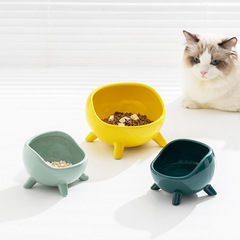 陶磁器の猫の碗は頚椎の猫の食糧の碗を保護します。