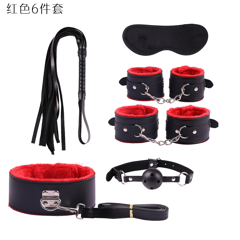 SM comercio exterior de 10 piezas de cuero sexy traje de peluche vinculante de 10 piezas juguetes alternativos productos sexuales