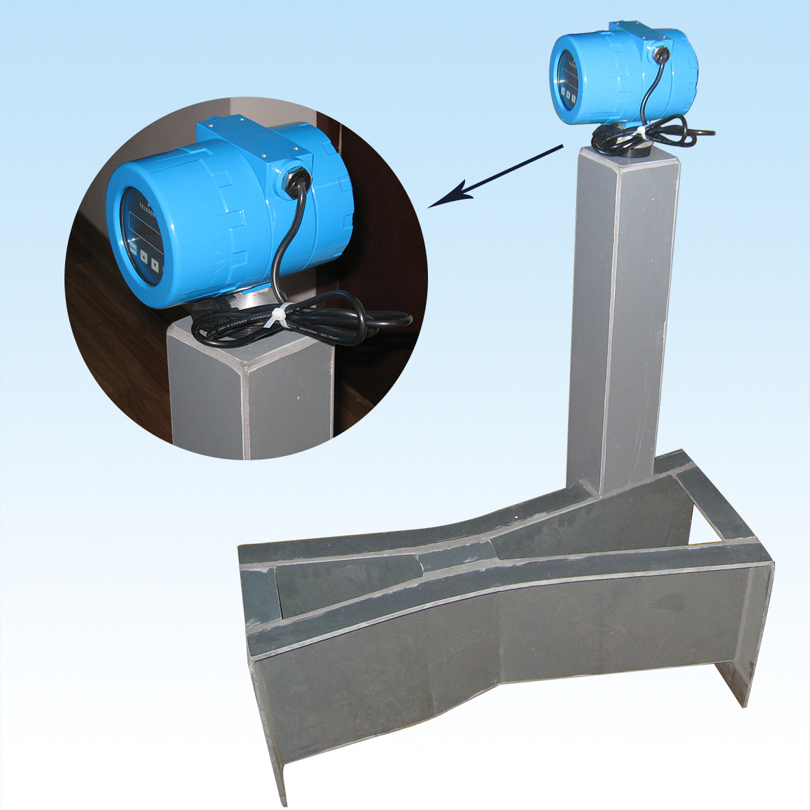 YL6000-X 超声波明渠流量计 /可配巴氏槽 巴歇尔 矩形堰/厂家直供