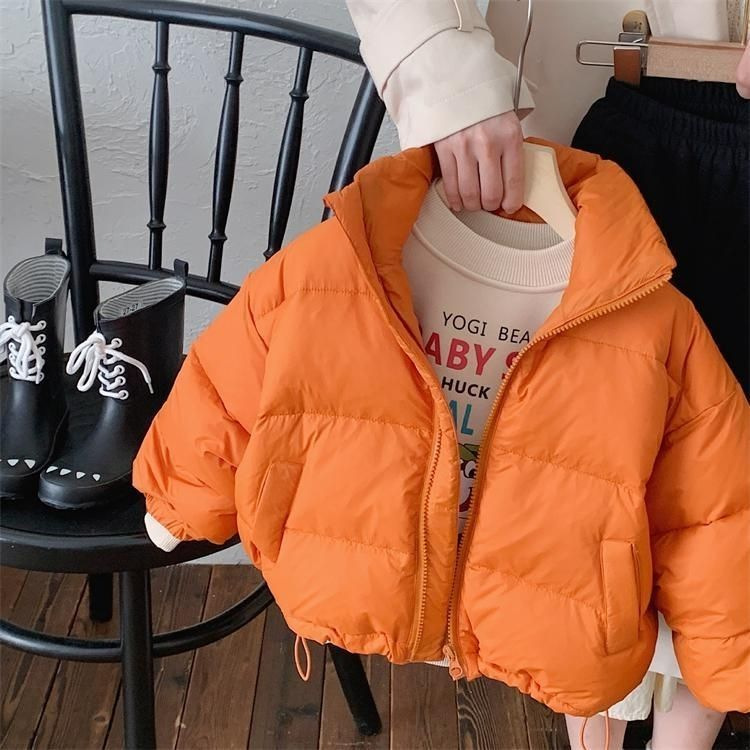 2025 Autumn New Children's Bread Jacket Down Cotton Cotton-padded Coat Loose Korean Version Thickened Male Treasure Female Treasure_voghion.com