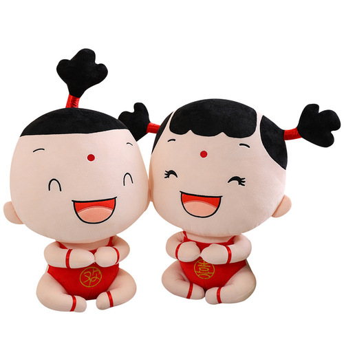 Wedding press doll joy doll wedding gift ins cute new pair wedding room doll bed