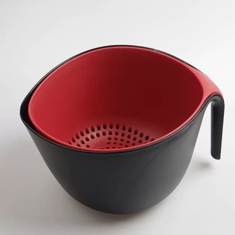 Большая Толстая двухслойная корзина для слива с ручкой Корзина для слива Многофункциональная корзина для слива Корзина для фруктов + корзина для слива