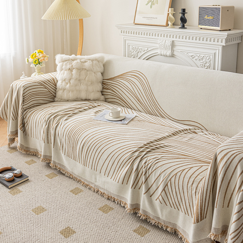 Shernier toallas de sofá cuatro estaciones de mármol universal manta de sofá doble cara gruesa toallas de sofá antideslizante