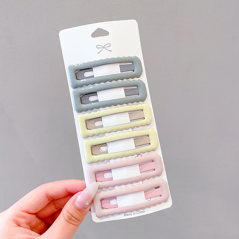 Pin de cabello de la frente lateral pin de cabello negro femenino pin de cabello 2025 nuevo toque de cabeza de tarjeta de cabello marino