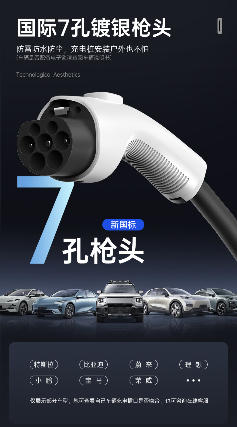 Chint 7KW Commercial AC Charging Station for Shared Use in Residential Communities and Hotels, with Scan Code Billing for New Energy Vehicle Charging