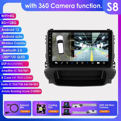 central control GPS navigation — DVD Navigation - with-360-camera-8128g-wifi4g-lte-version-7862-carplay-eight-cores-9inch-suitable-for-12-15-chevrolet-malibu