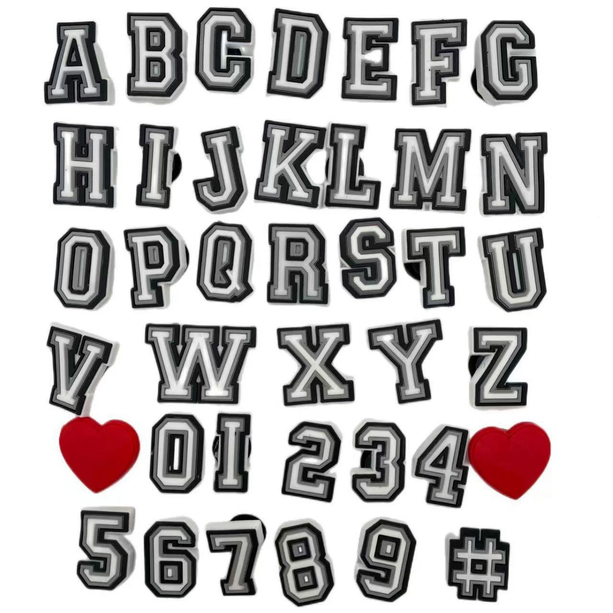 Отверстие обувь цветок пряжка для обуви буквенно-числовый костюм милый мультфильм садовая обувь цветок DIY аксессуары