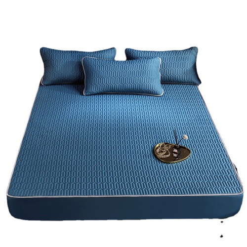 A Thickened Latex Cooling Mattress Cover Set of Three, Foldable Bed Sheet Style, Bed Cover and Mattress Protector, Air Conditioner Cooling Mattress Manufacturer