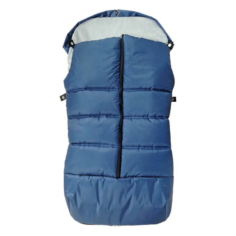 Baby Stroller Sleeping Bag for Autumn and Winter, Windproof and Warm Footmuff, Children's Umbrella Stroller Foot Cover, Cotton Seat Cushion, Thickened Coral Fleece