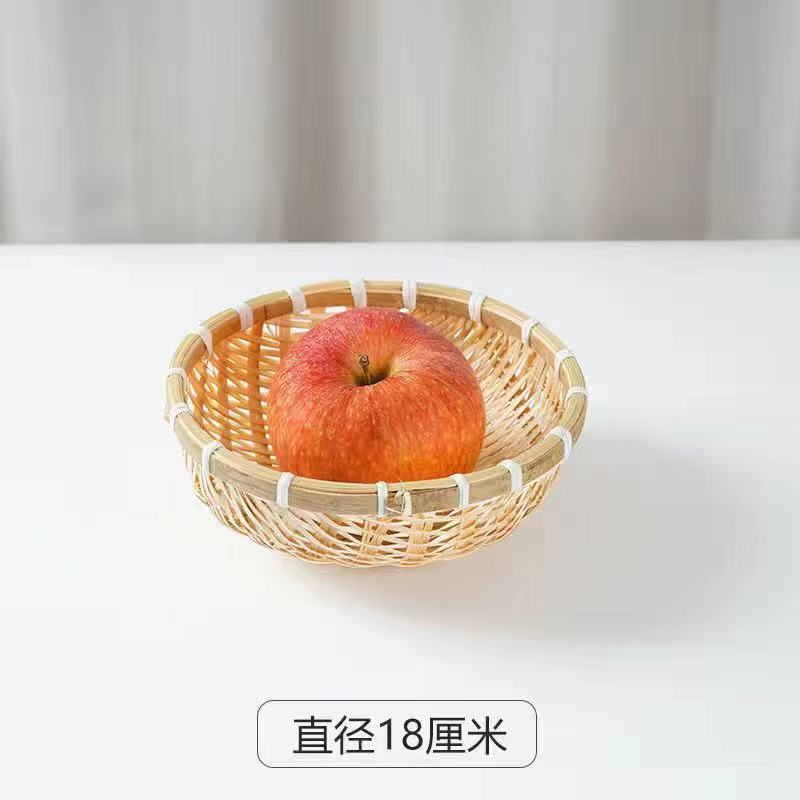 竹编制品馒头馍筐筲簸箕农家用手工圆收纳沥水篮竹篓筐有无孔筛子|undefined