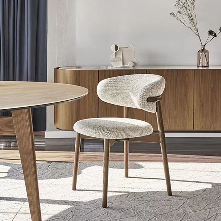Nordic-style dining table and chairs, light luxury modern minimalist backrest chair, dining chair, desk chair, coffee shop leisure fabric chair Nordic-style dining table and chairs, light luxury modern minimalist backrest chair, dining chair, desk chair, coffee shop leisure fabric chair
