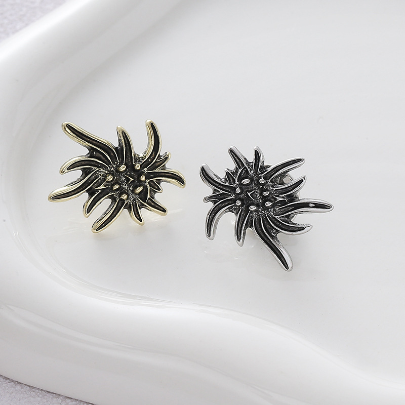Spilla edelweiss elegante da donna accessorio vintage_voghion.com