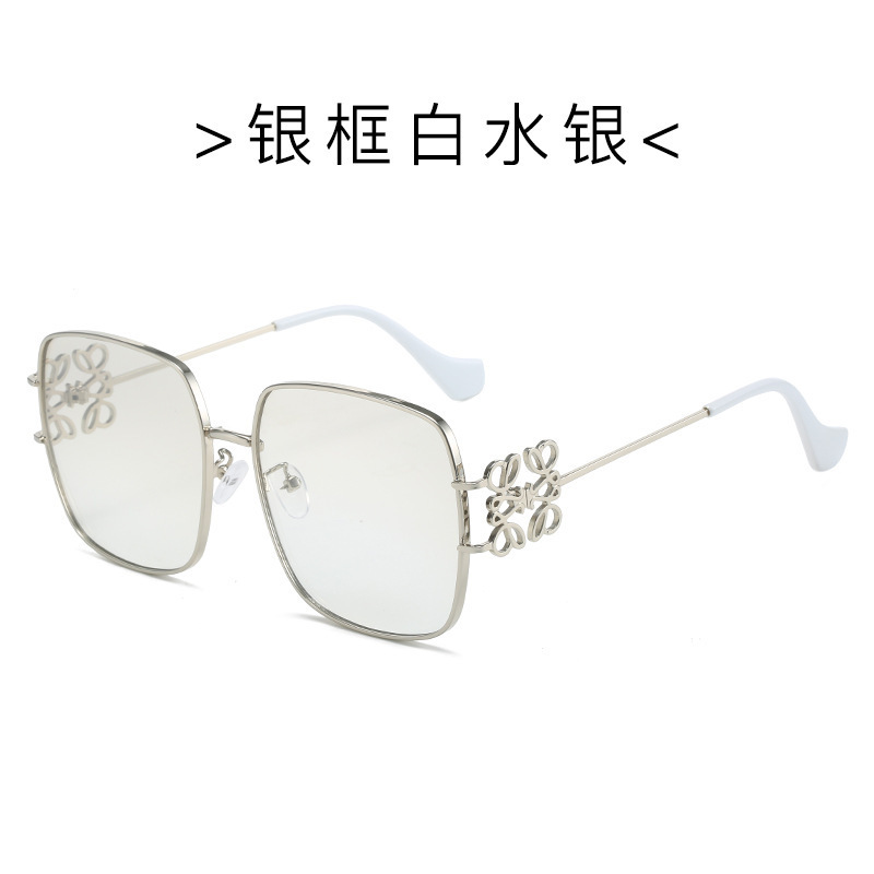 新型の個性的なファッションサングラスのクロスボーダーの枠の金属の部品の復古のサングラスネットの赤い風の欧米のメガネ|undefined