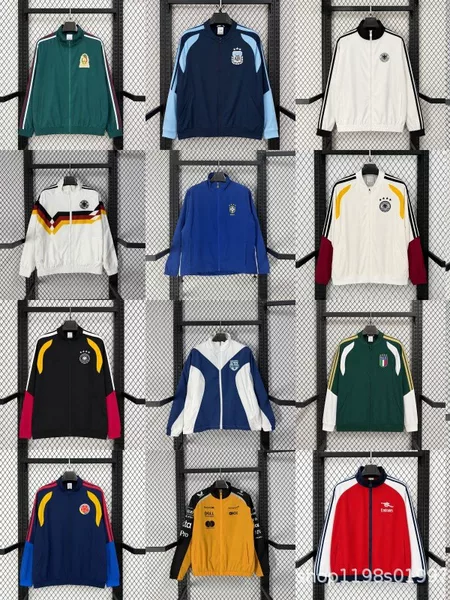 New Season Football Uniforms, Windbreakers, Jackets, Real Madrid, Liverpool, Manchester United, Bayern, Germany, Argentina