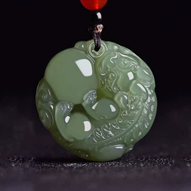 玉器工艺品;宝石工艺品;天然玉石项饰
