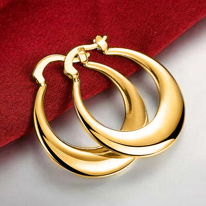 U Shape, Round Pattern 1 Pair IG Style Modern Style Commute U Shape Round Plating Copper Earrings