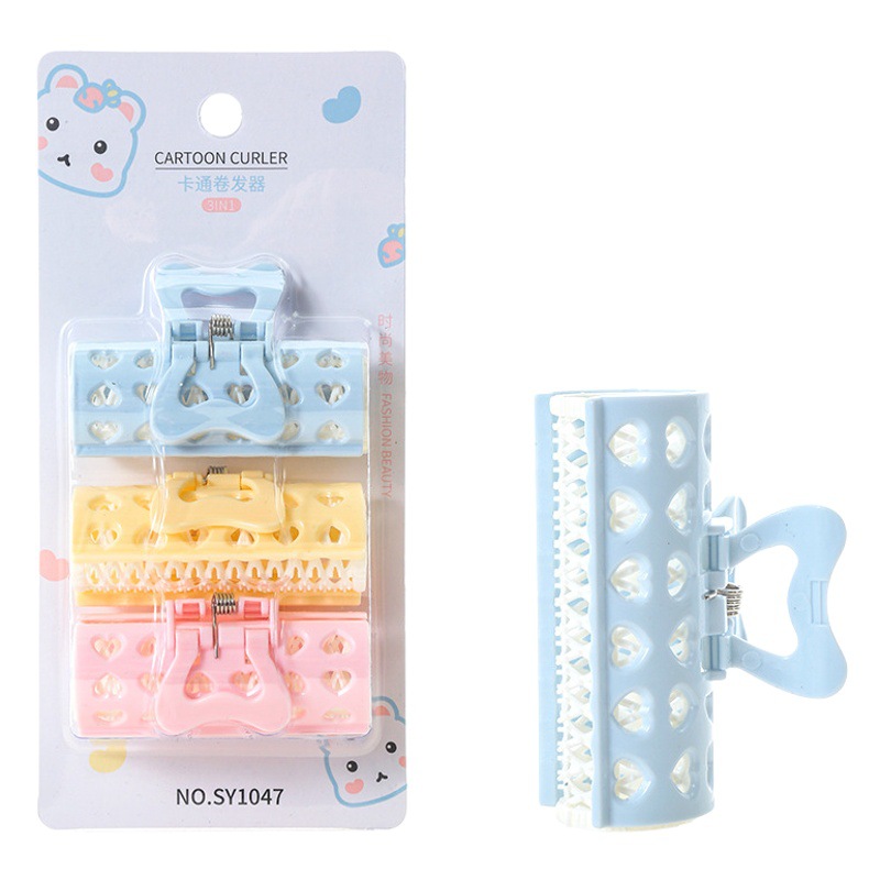LMLTOP rizador de pelo de dibujos animados 3 Pack aire Bangs forma rizador de pelo rizador de amor SY1047