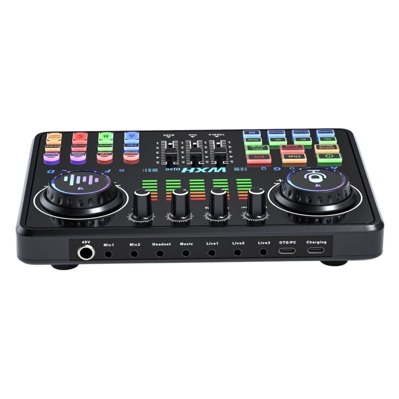 Профессиональная внешняя звуковая карта для компьютера, комплект для стриминга, звуковая карта для мобильного телефона, запись вокала, игры, прямые трансляции, полный комплект