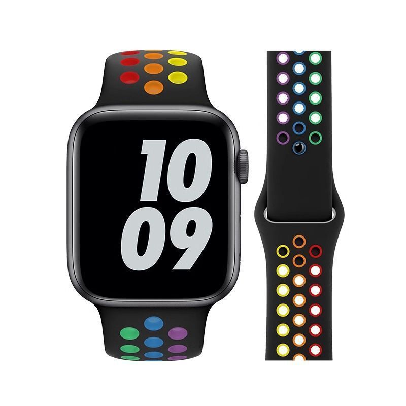 羽博はiwatch9バンド通気S8運動通気シリカゲルultra 2穴穴タイプ2色7/6/5/4を適用している|undefined