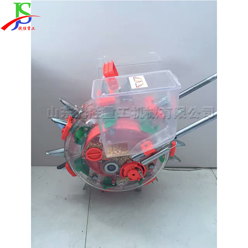 5嘴花生玉米点播机 大豆手推式滚轮播种机 套种田小型种植机