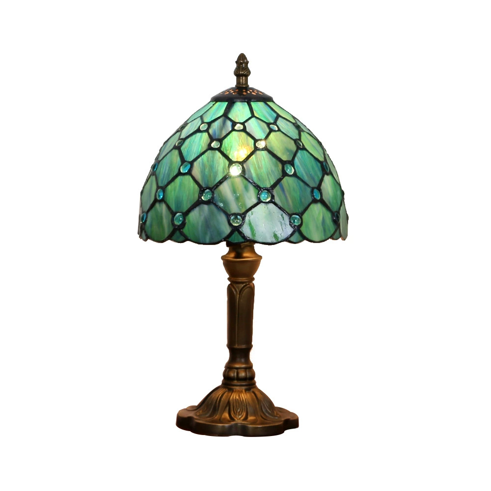 Country lantern for bed, beads handmade, creative coffee table lamp