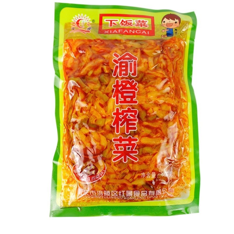 重庆产涪陵渝橙榨菜400g榨菜丝家用商用下饭菜即食开味红油咸菜|undefined