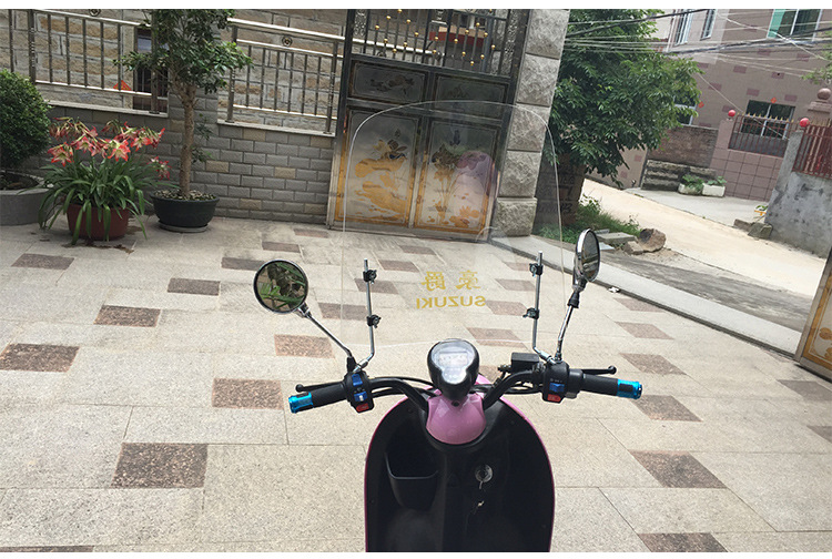 Motorcycle Electric Vehicle Windshield Pc Windshield Hd Transparent Windshield Scooter Front Windshield Universal