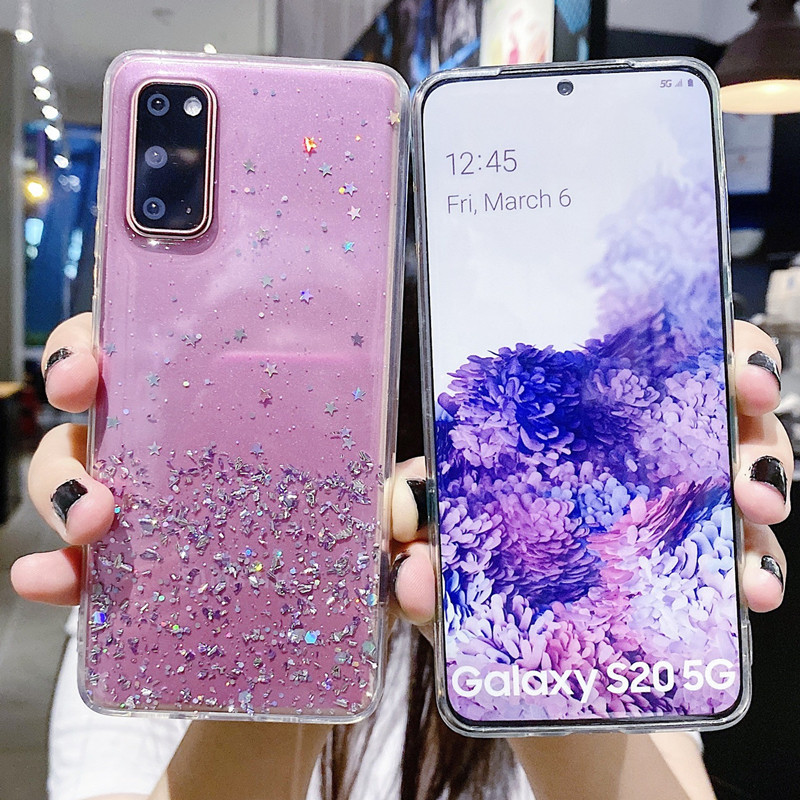 Glitzer Handyhülle Mit Silberfolie Für Samsung A Serie Note Ultra_voghion.com