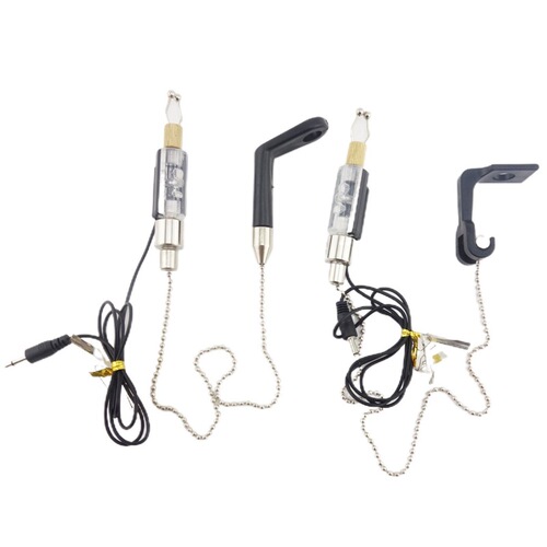 European fishing alarm rocker, sea rod signal, stainless steel night fishing sound and light receiver, fishing gear accessories wholesale