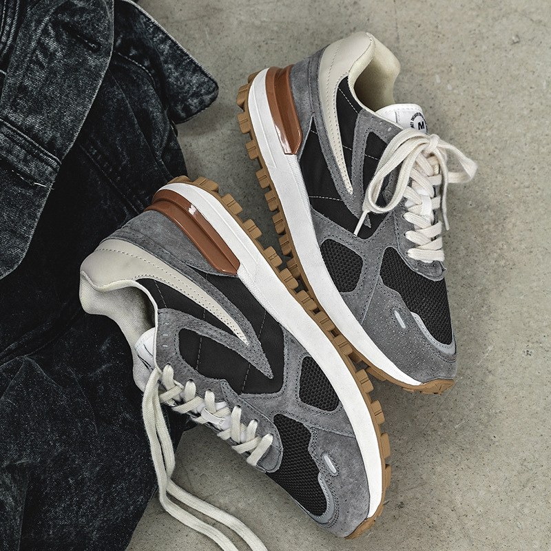 2022 New Thick-soled Retro Jogging Shoes Men's Shoes Autumn Versatile Dad Trendy Shoes Casual Sports Shoes Couple Shoes