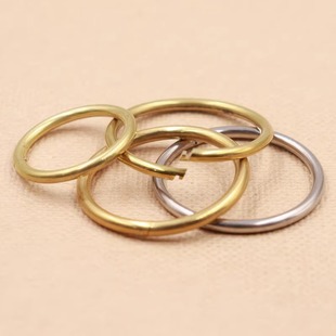 Brass circlip handmade special stainless steel bayonet key ring brass key hook buckle bag with adjusting buckle hardware