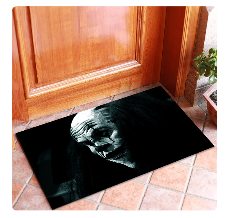 恐怖小丑地垫,入户门垫,地毯地垫,跨境地垫
