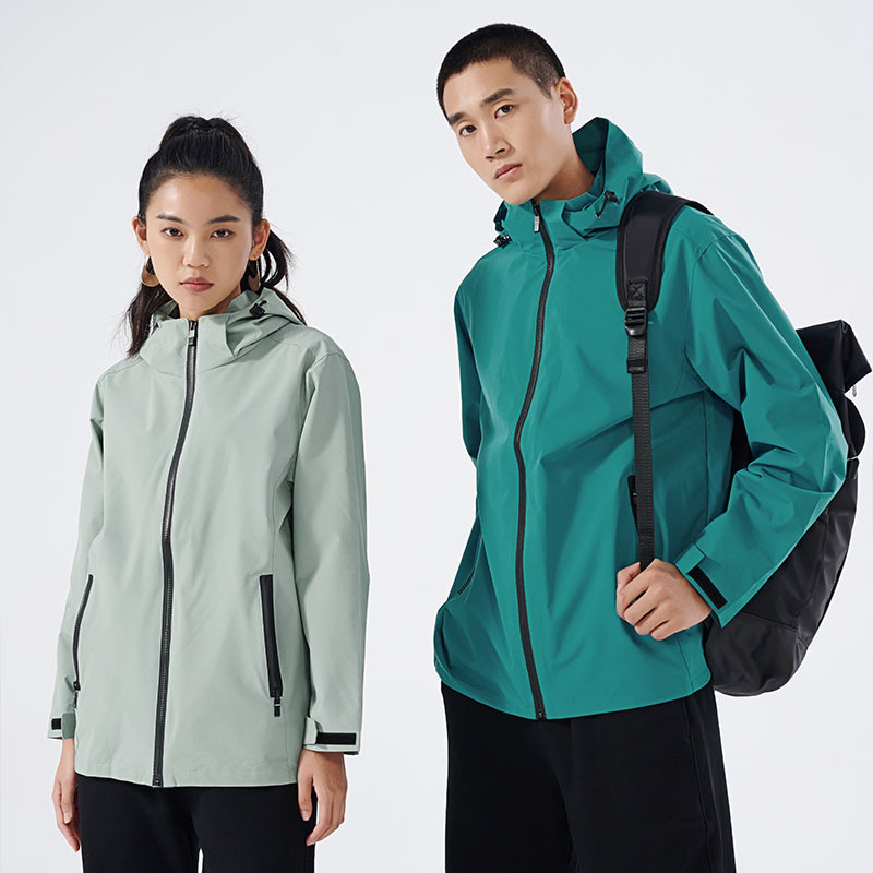 Chaqueta de una sola capa al aire libre con capucha delgada cazadora deportiva casual impermeable resistente al desgaste traje de Montañismo grupo compra overoles