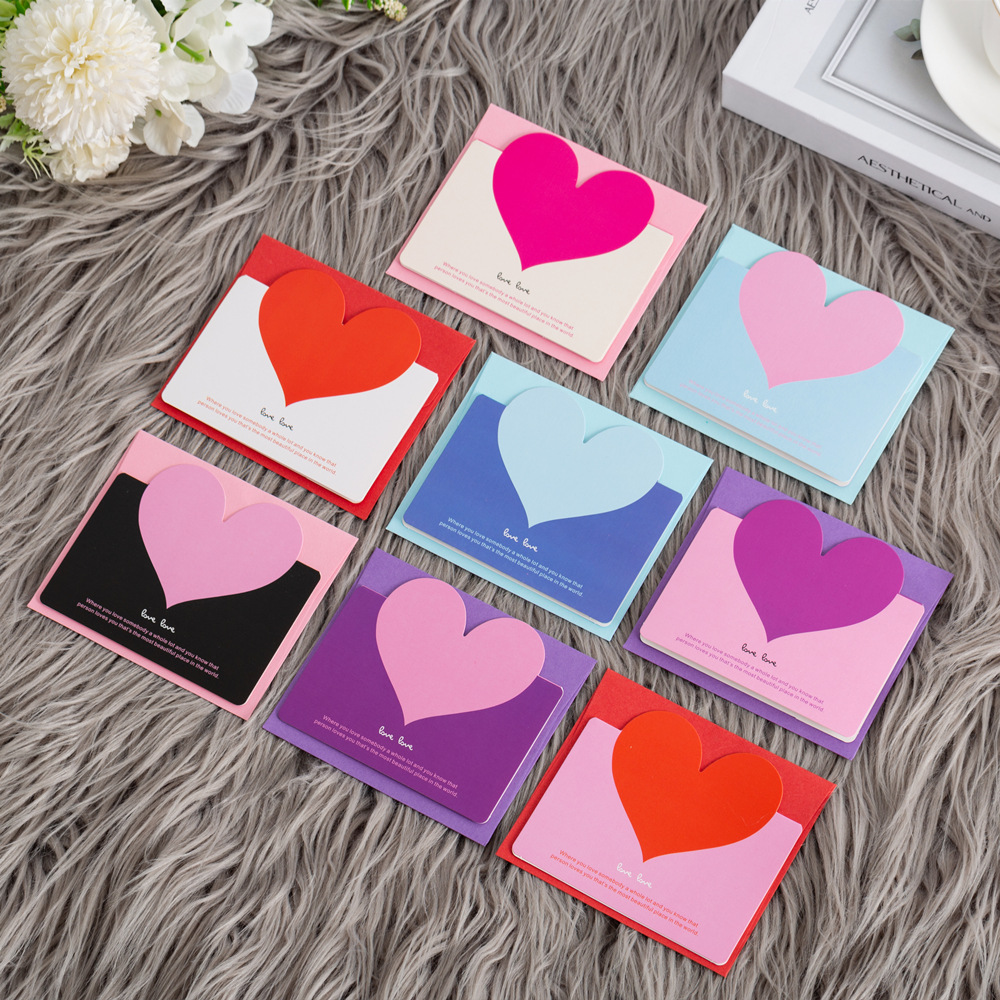 Creativo negocio simple amor tarjeta de felicitación Tarjeta de juramento Tarjeta de bendición de boda Tarjeta de mensaje creativo fábrica al por mayor