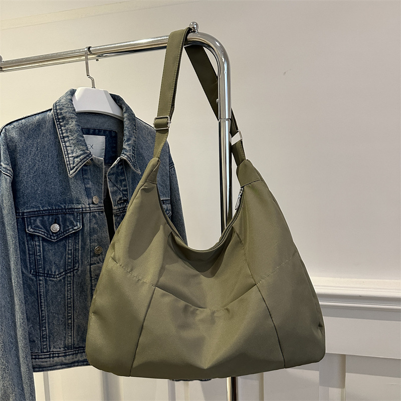Bolsa de lona coreana de gran capacidad, estilo relajado, bolsas de hombro de trabajo, bolsas de mochila simple, moda