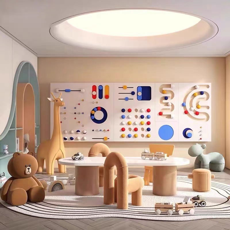 Sales Office Children's Entertainment Area Tables and Chairs Bookstore Reading Area Handmade Painting Table Study Table Suspended Floor Play Table