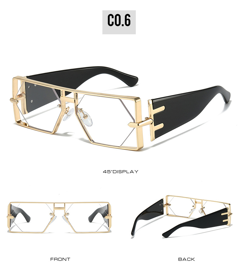 Occhiali da sole alla moda Hip-Hop Ins con montatura a goccia da uomo, stile 2025_voghion.com