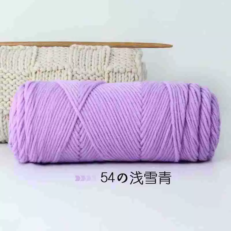 8-проволочная пряжа Lover Cotton, толстая расширенная волокнистость, моток 100 г, крупный вязальный размер 3–7 мм, 5 шт.