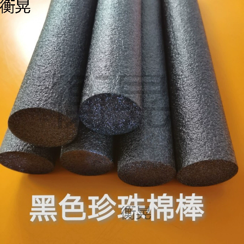 Черный жемчужный хлопок, однотонный стержень, цилиндрический плавучий стержень, штукатурка для стен, свадебная цветочная композиция, хлопковая пена, круглый стержень