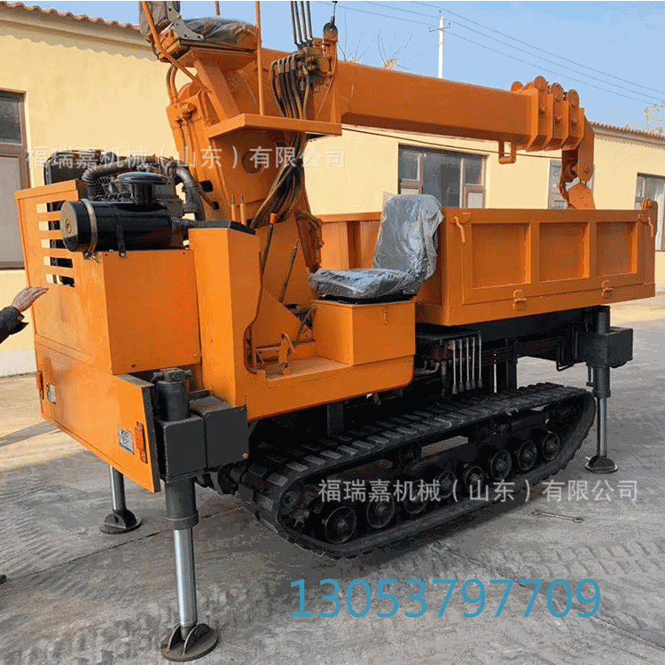 三轮车载吊车厂价3吨三轮随车吊 高空作业车路灯广告牌装修车