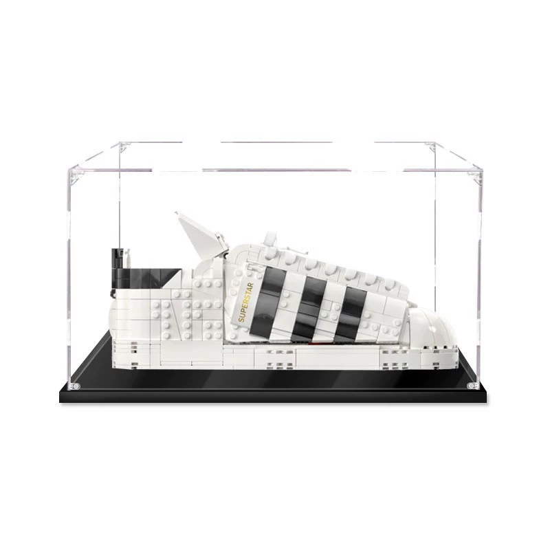 Lego, Adidas, акриловая подставка, стеклянная пылезащитная крышка, минифигурка, коробка для хранения